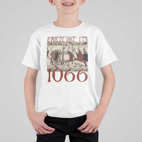 Medieval Bayeux Tapestry Hastings 1066 T Shirt For Kid Funny Party Like It's 1066 History Lover