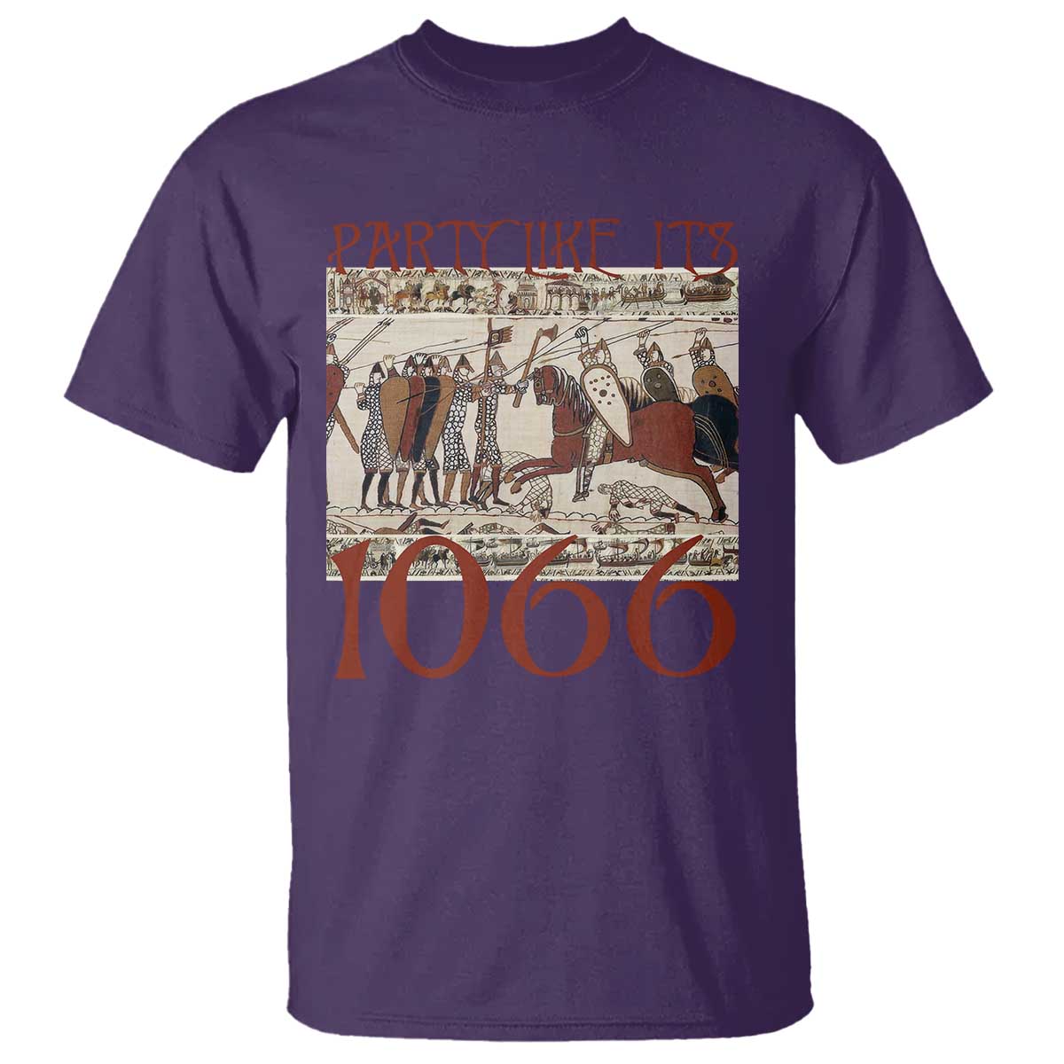 Medieval Bayeux Tapestry Hastings 1066 T Shirt Funny Party Like It's 1066 History Lover
