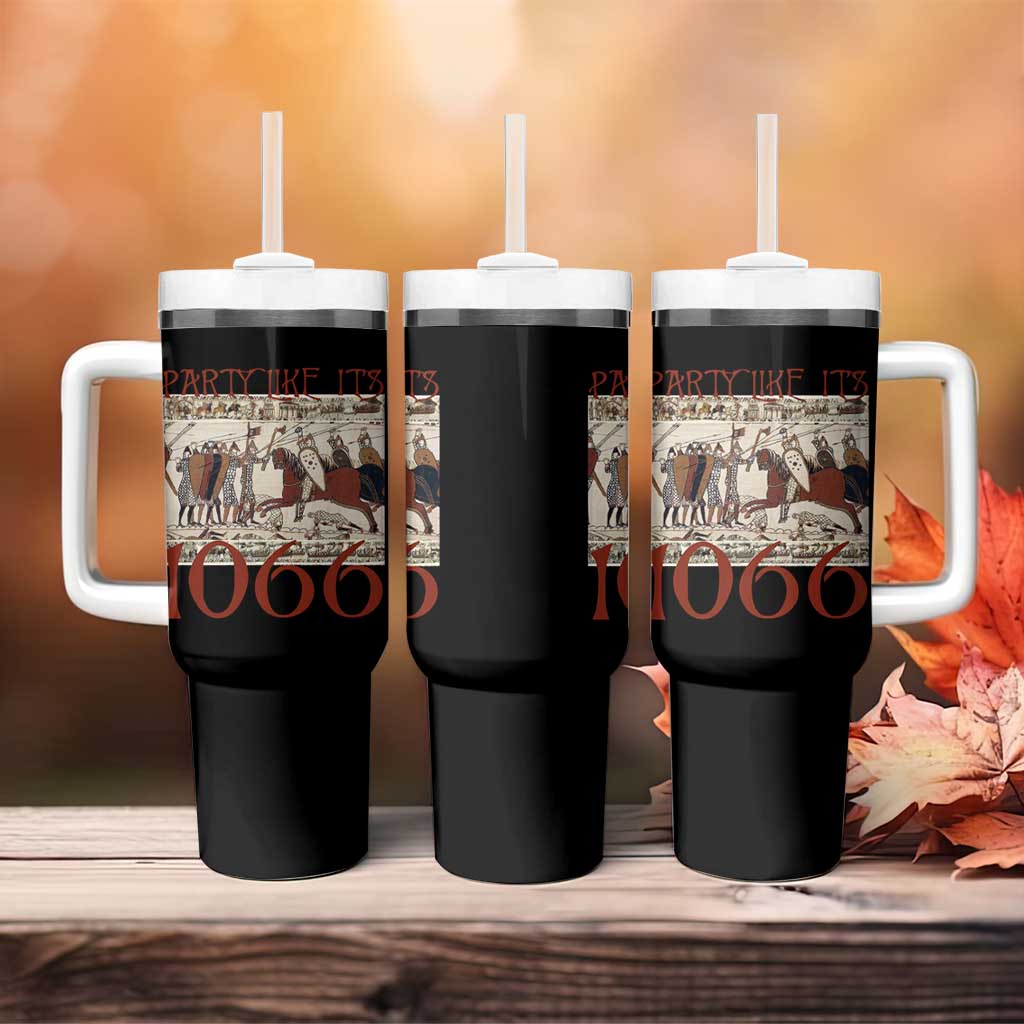 Medieval Bayeux Tapestry Hastings 1066 Tumbler With Handle Funny Party Like It's 1066 History Lover