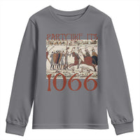 Medieval Bayeux Tapestry Hastings 1066 Youth Sweatshirt Funny Party Like It's 1066 History Lover