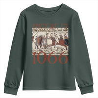 Medieval Bayeux Tapestry Hastings 1066 Youth Sweatshirt Funny Party Like It's 1066 History Lover