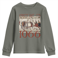 Medieval Bayeux Tapestry Hastings 1066 Youth Sweatshirt Funny Party Like It's 1066 History Lover