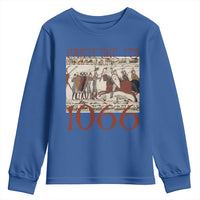 Medieval Bayeux Tapestry Hastings 1066 Youth Sweatshirt Funny Party Like It's 1066 History Lover