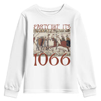Medieval Bayeux Tapestry Hastings 1066 Youth Sweatshirt Funny Party Like It's 1066 History Lover