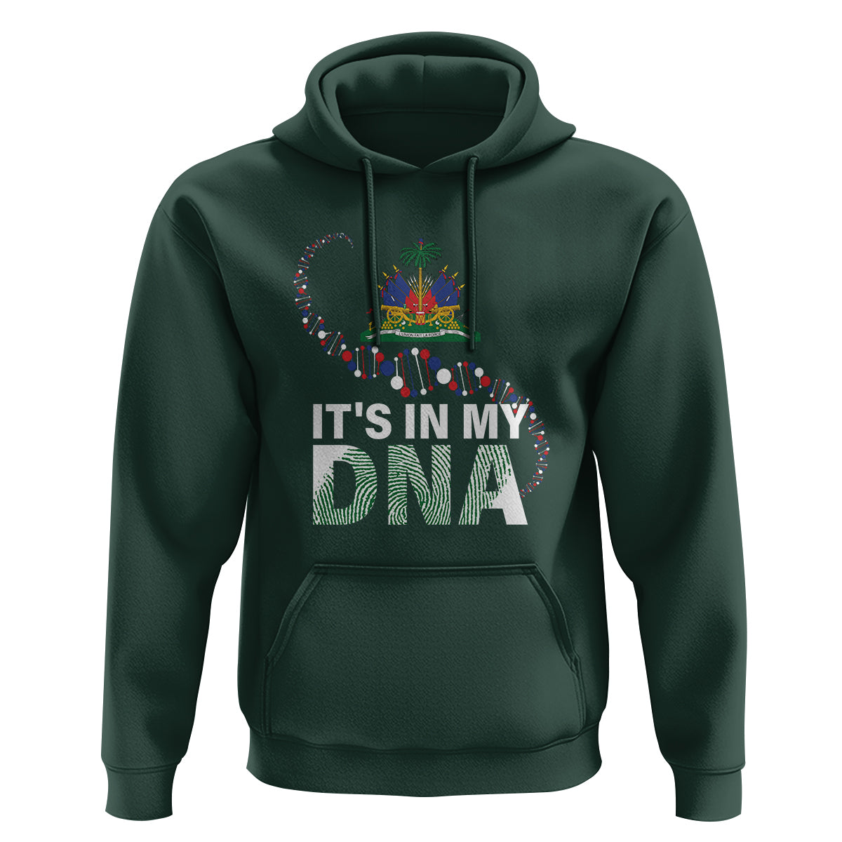 Haitian Hoodie It's In My DNA Haiti Patriotic - Wonder Print Shop