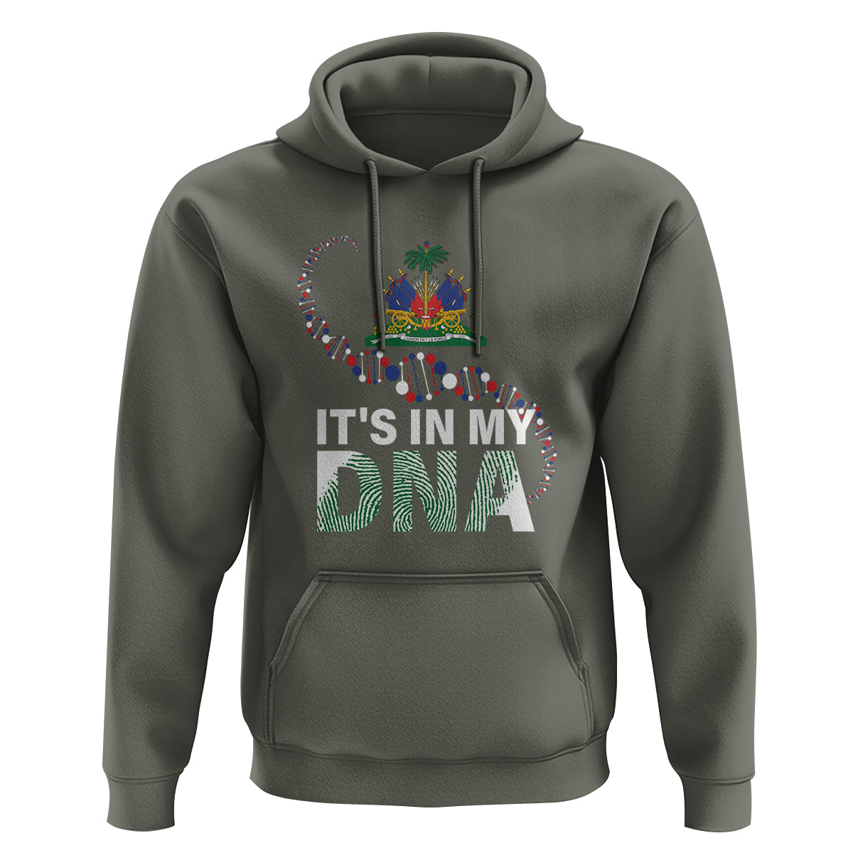 Haitian Hoodie It's In My DNA Haiti Patriotic - Wonder Print Shop
