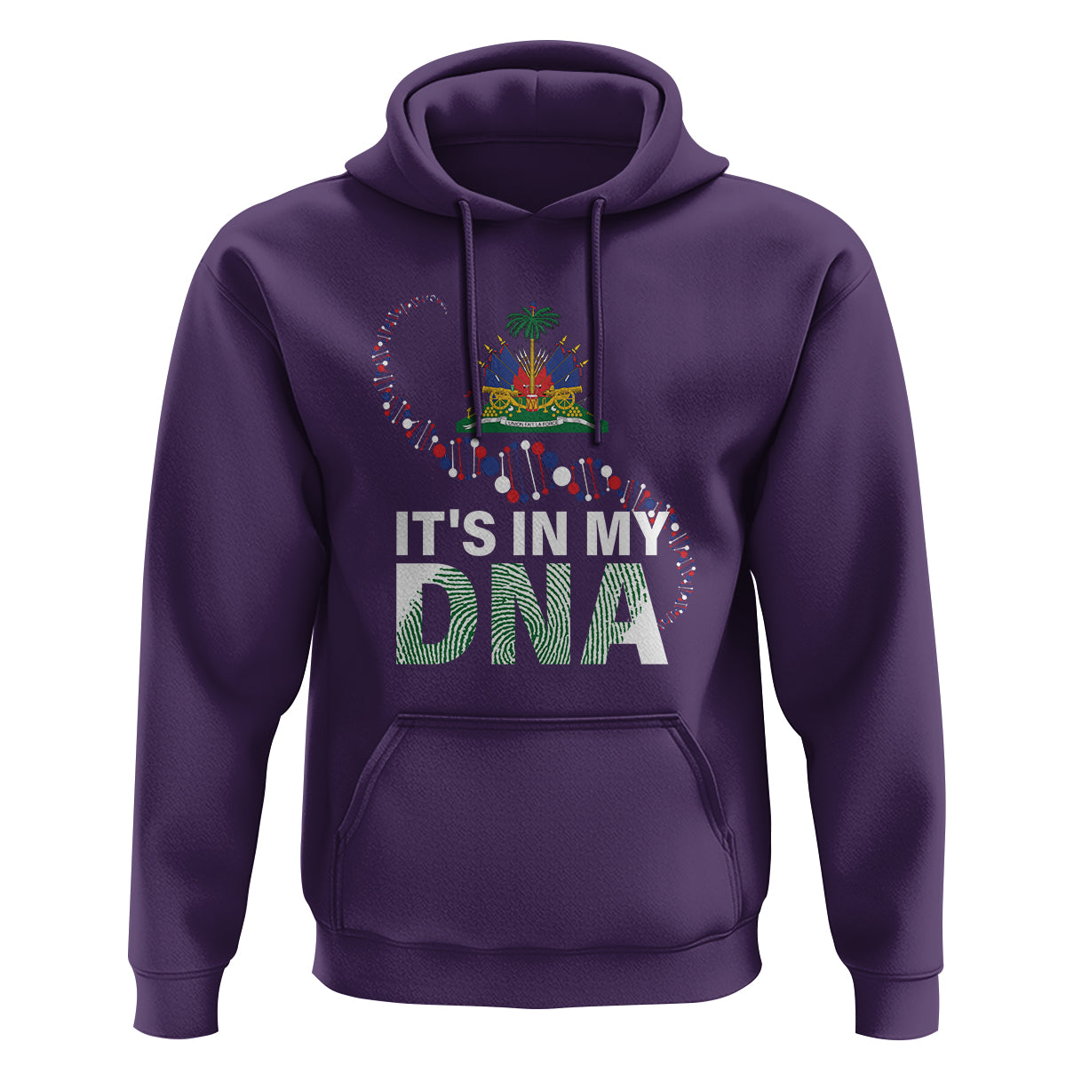 Haitian Hoodie It's In My DNA Haiti Patriotic - Wonder Print Shop