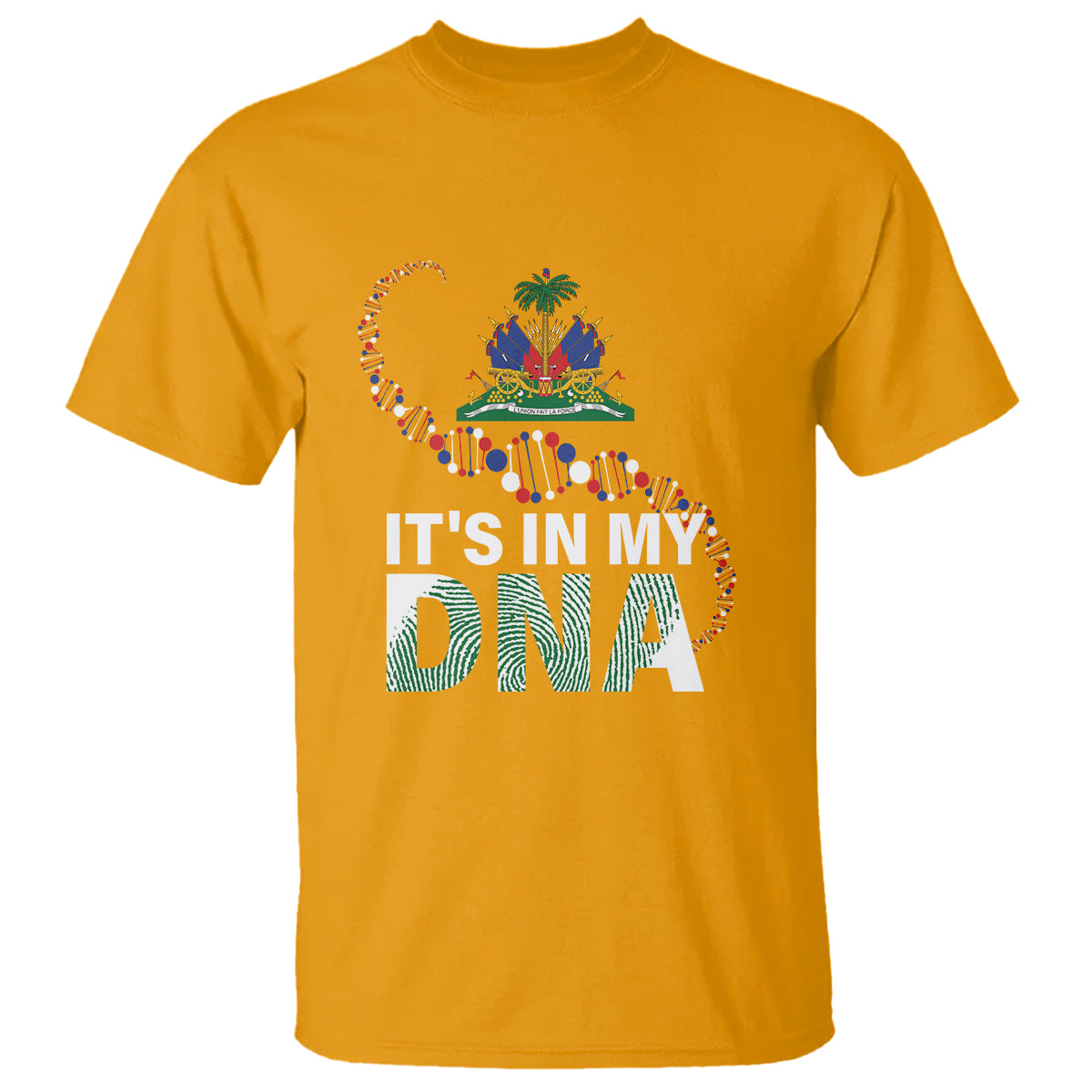 Haitian T Shirt It's In My DNA Haiti Patriotic - Wonder Print Shop