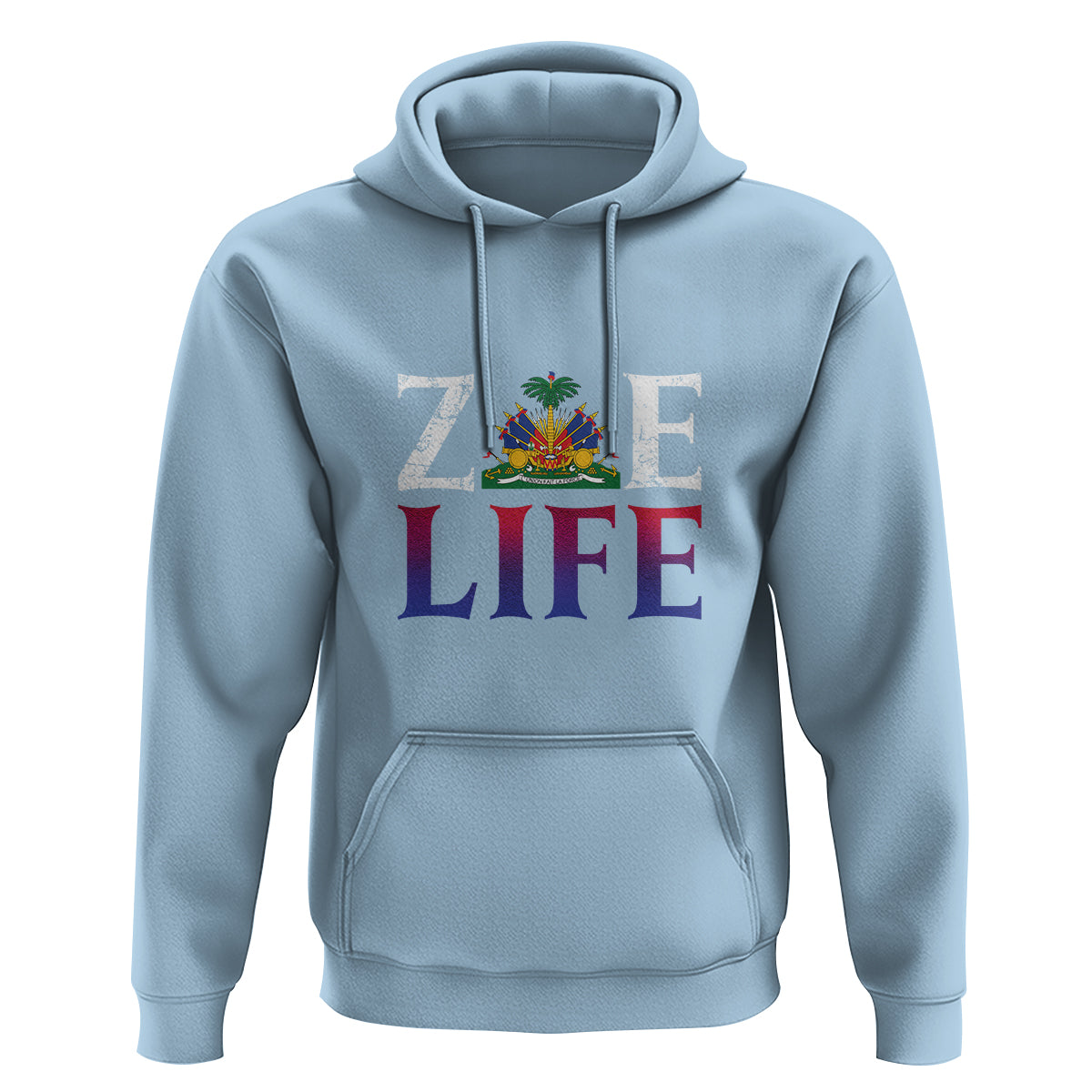 Haitian Hoodie Zoe Life Haiti Patriotic - Wonder Print Shop