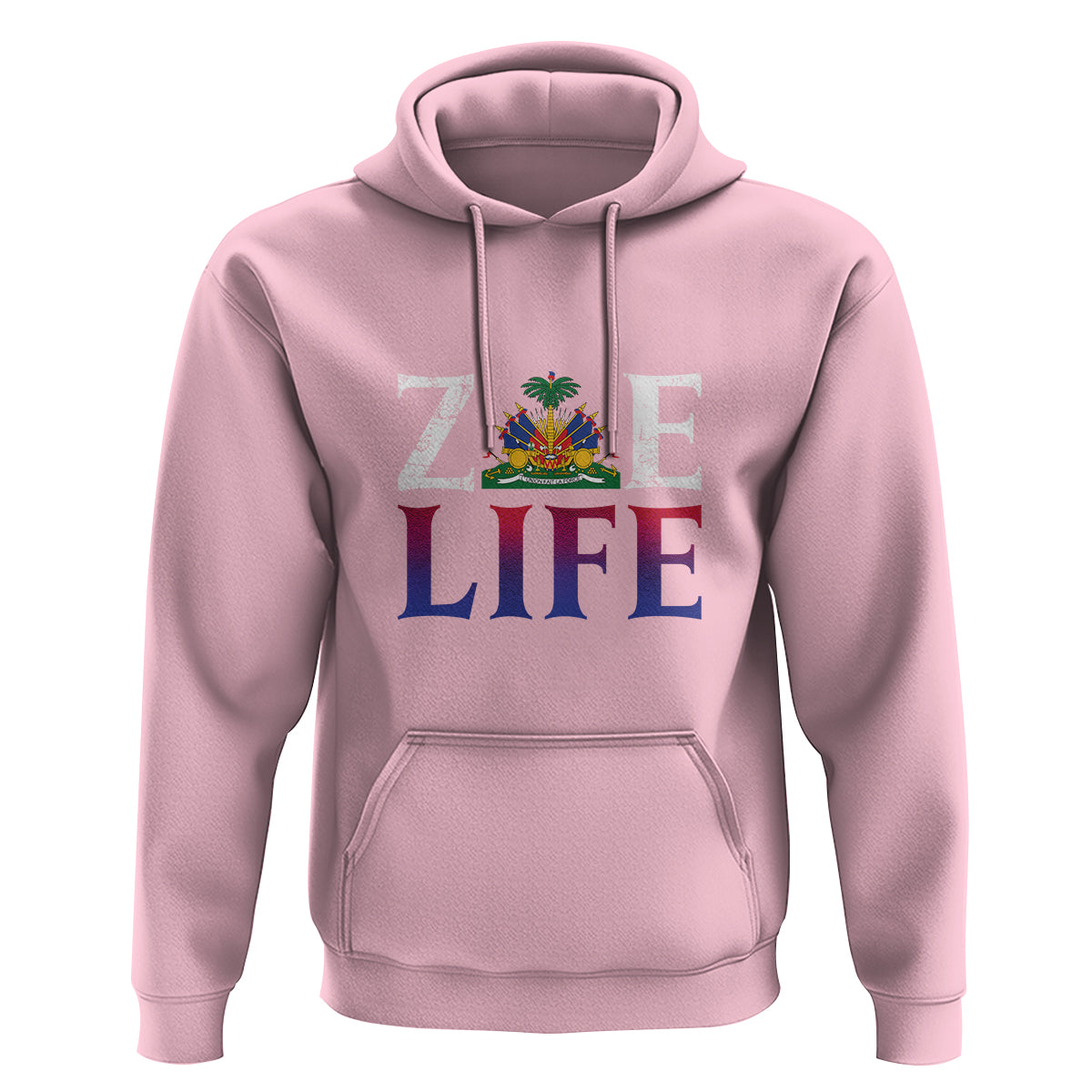 Haitian Hoodie Zoe Life Haiti Patriotic - Wonder Print Shop