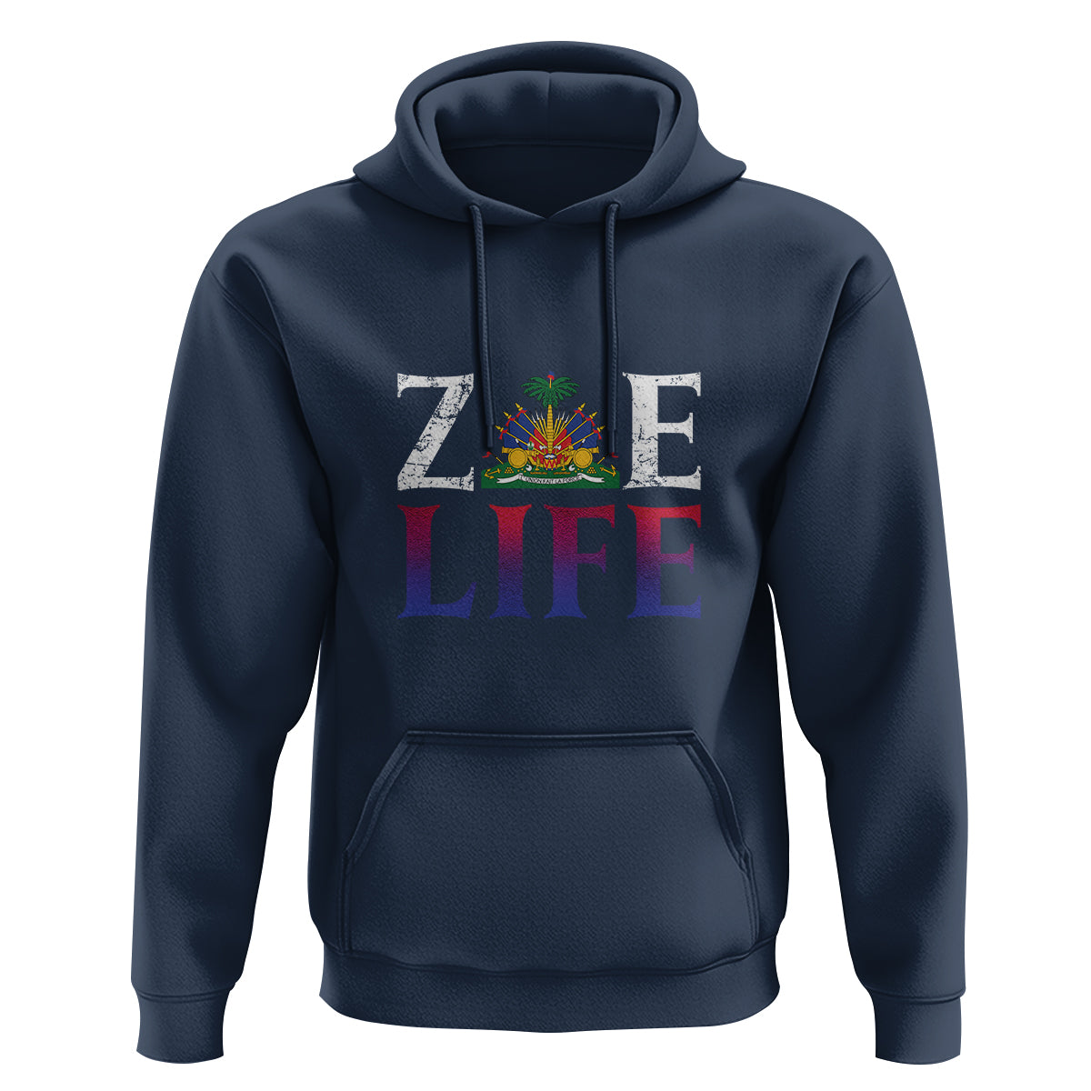 Haitian Hoodie Zoe Life Haiti Patriotic - Wonder Print Shop