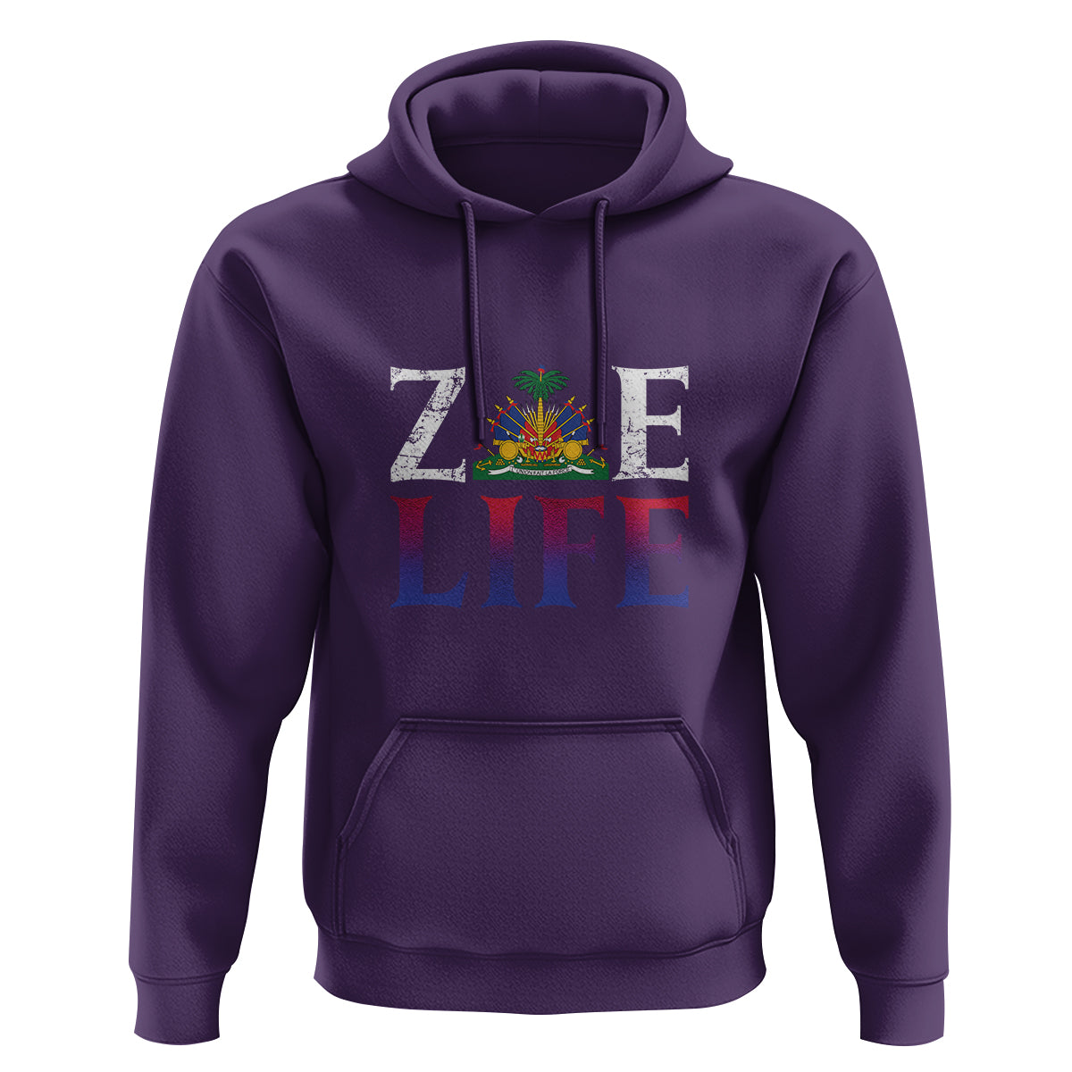 Haitian Hoodie Zoe Life Haiti Patriotic - Wonder Print Shop