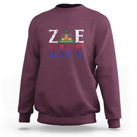 Haitian Sweatshirt Zoe Life Haiti Patriotic - Wonder Print Shop