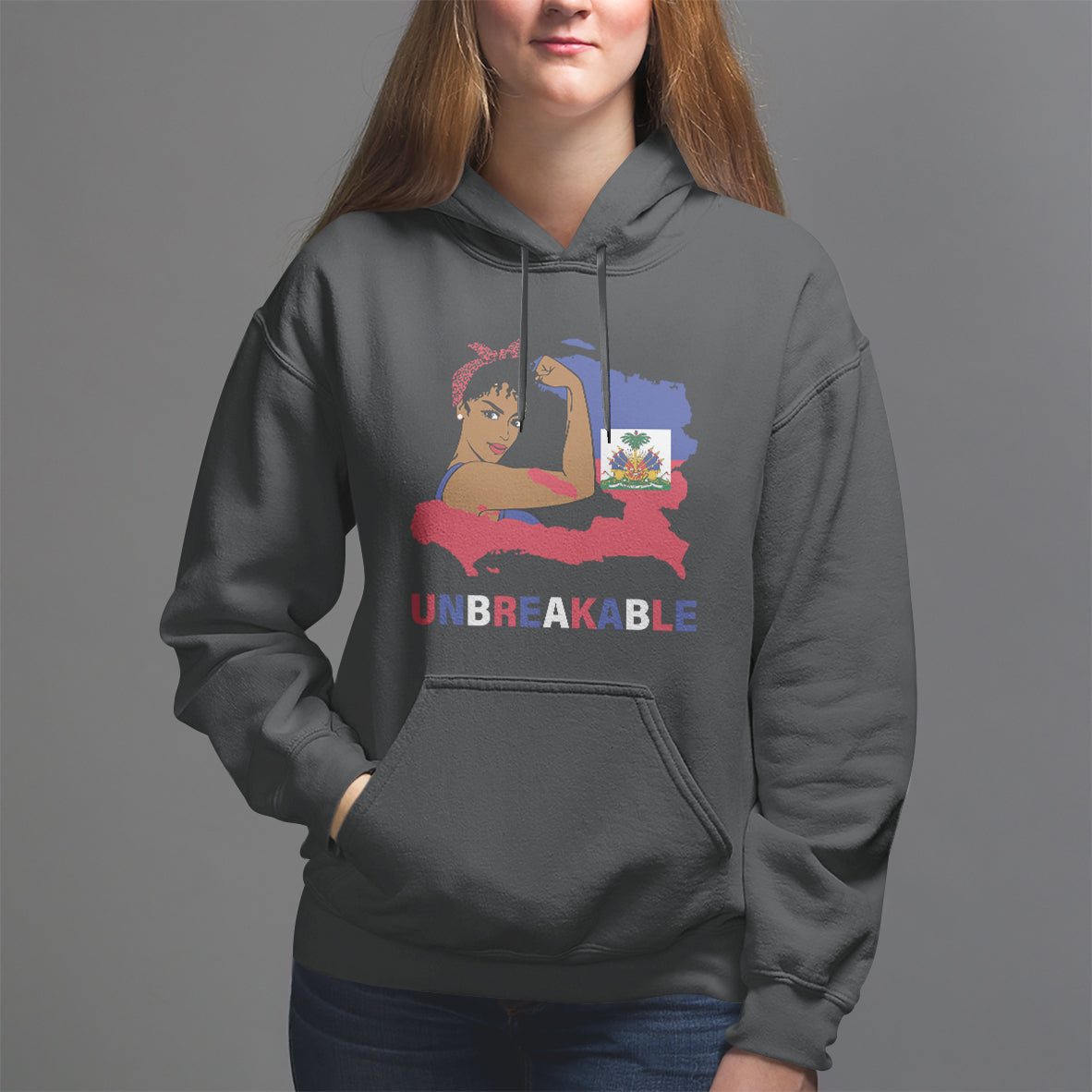 Haitian Queen Hoodie Proud Ayiti Woman Unbreakable Haiti