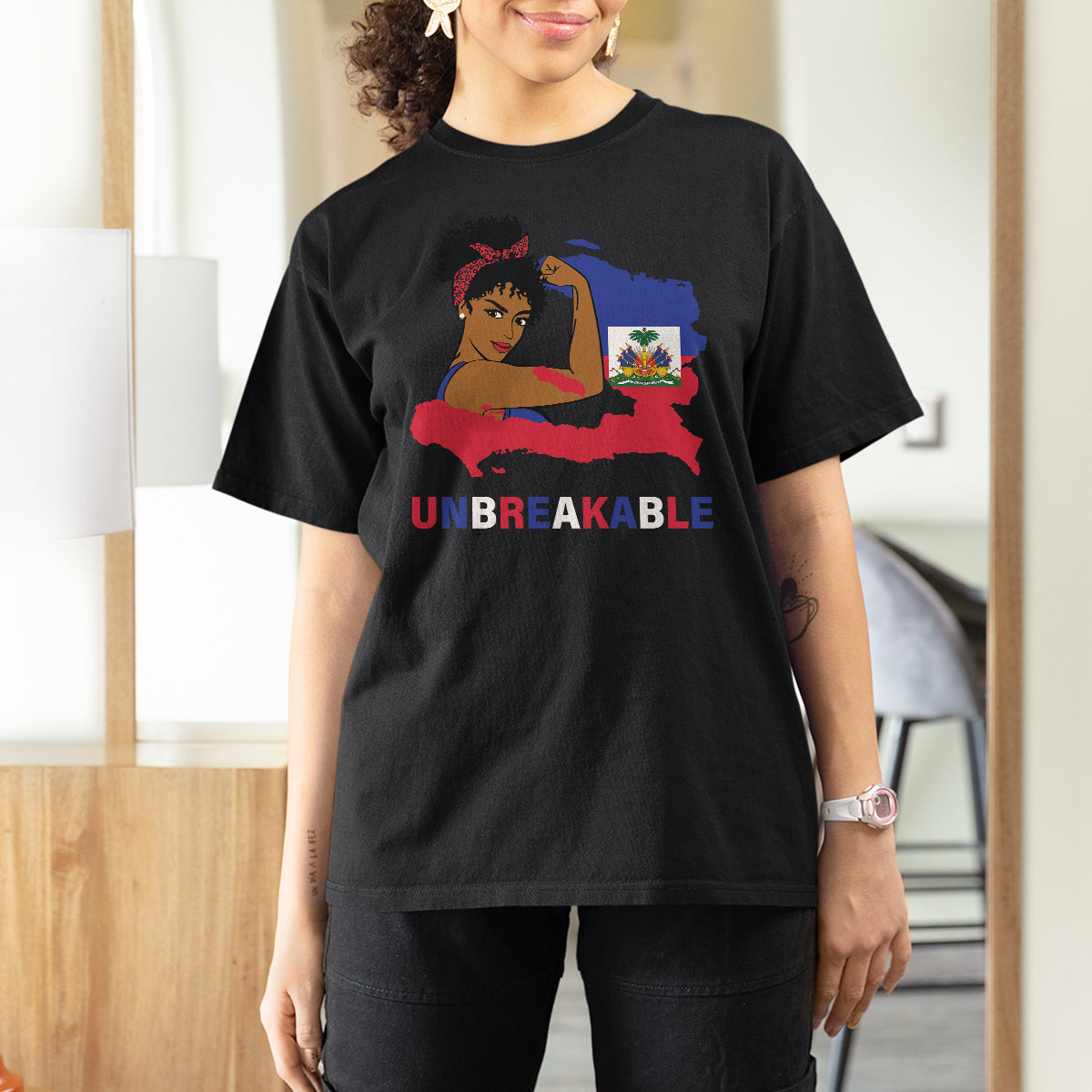 Haitian Queen T Shirt For Women Proud Ayiti Woman Unbreakable Haiti