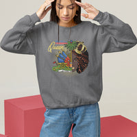 Haitian Princess Sweatshirt Proud Ayiti Woman Girl Haiti - Wonder Print Shop