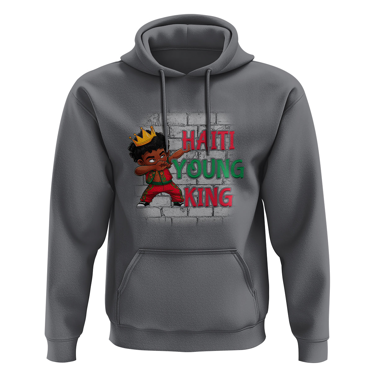 Haiti Young King Haitian Black Boys Kids Hoodie - Wonder Print Shop