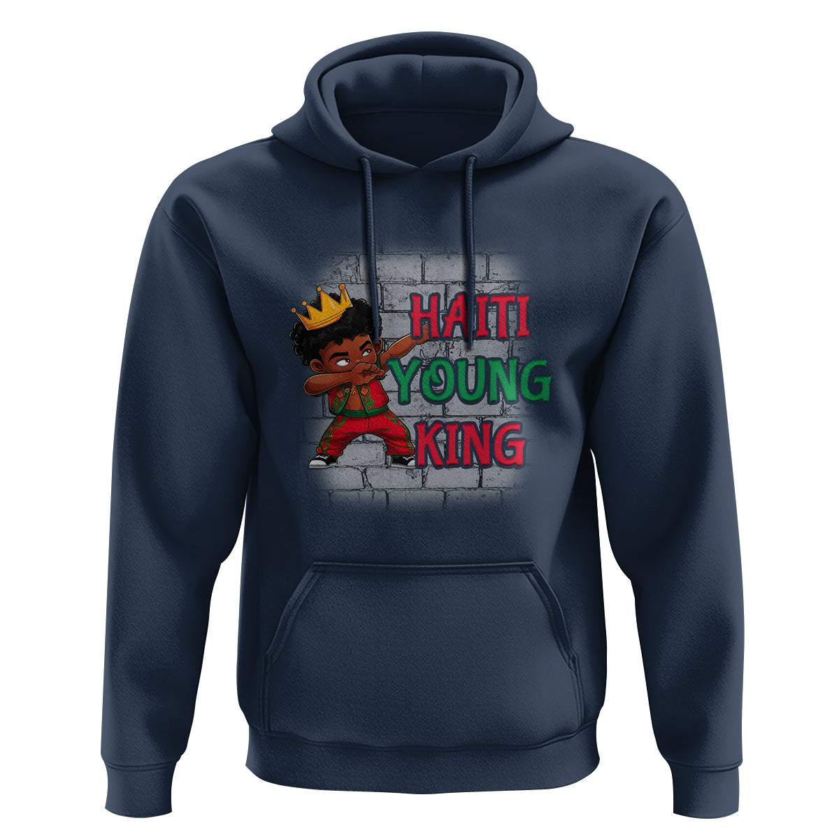 Haiti Young King Haitian Black Boys Kids Hoodie - Wonder Print Shop