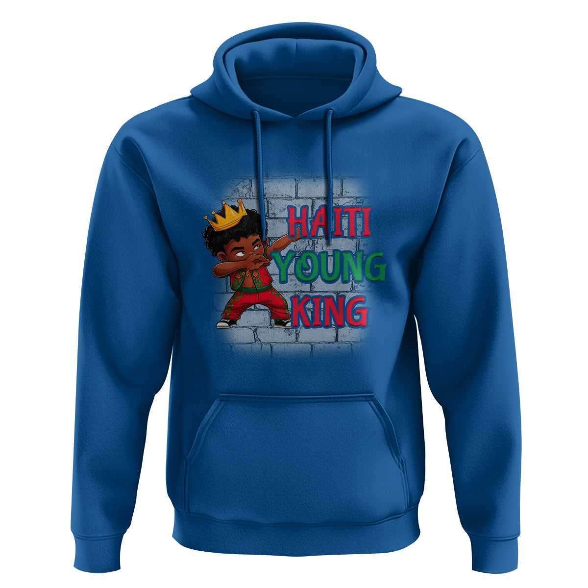 Haiti Young King Haitian Black Boys Kids Hoodie - Wonder Print Shop
