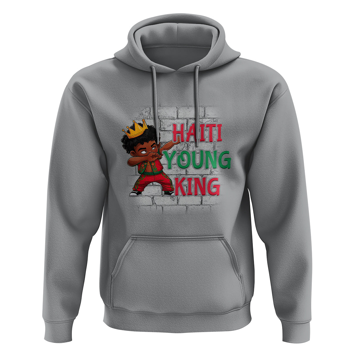Haiti Young King Haitian Black Boys Kids Hoodie - Wonder Print Shop