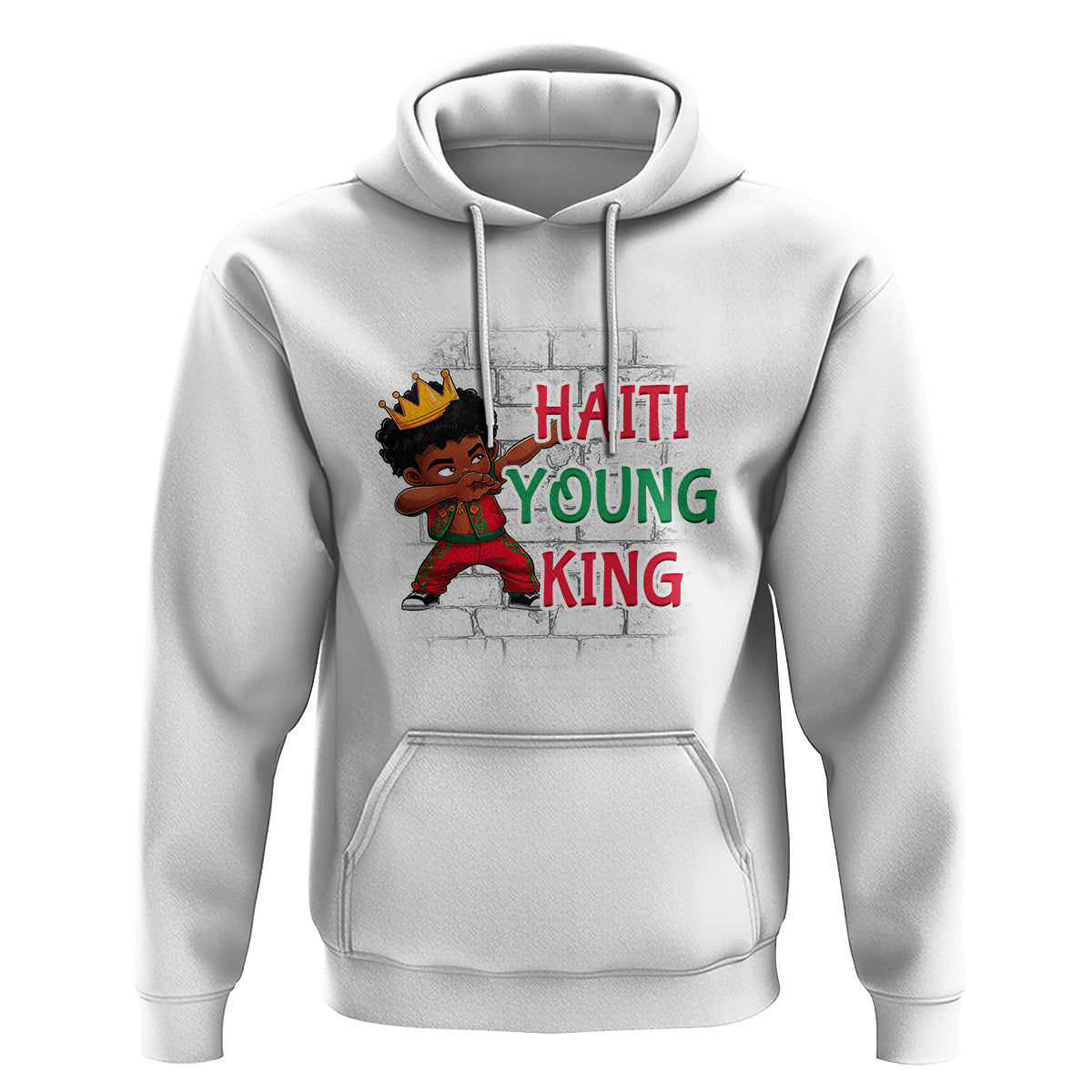 Haiti Young King Haitian Black Boys Kids Hoodie - Wonder Print Shop