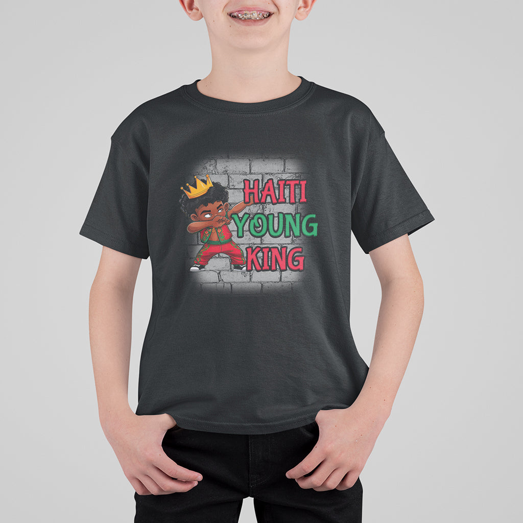 Haiti Young King Haitian Black Boys Kids T Shirt For Kid - Wonder Print Shop