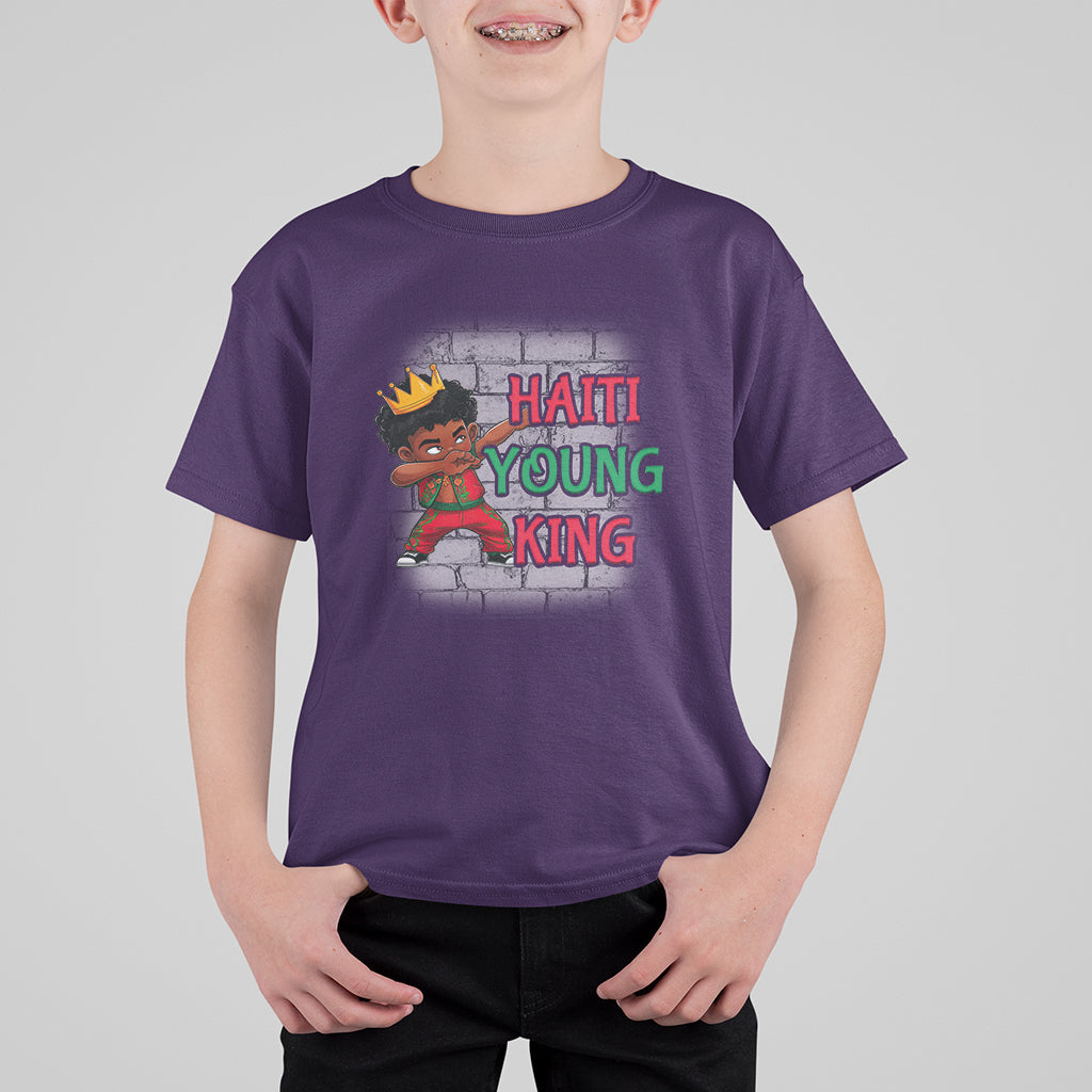 Haiti Young King Haitian Black Boys Kids T Shirt For Kid - Wonder Print Shop