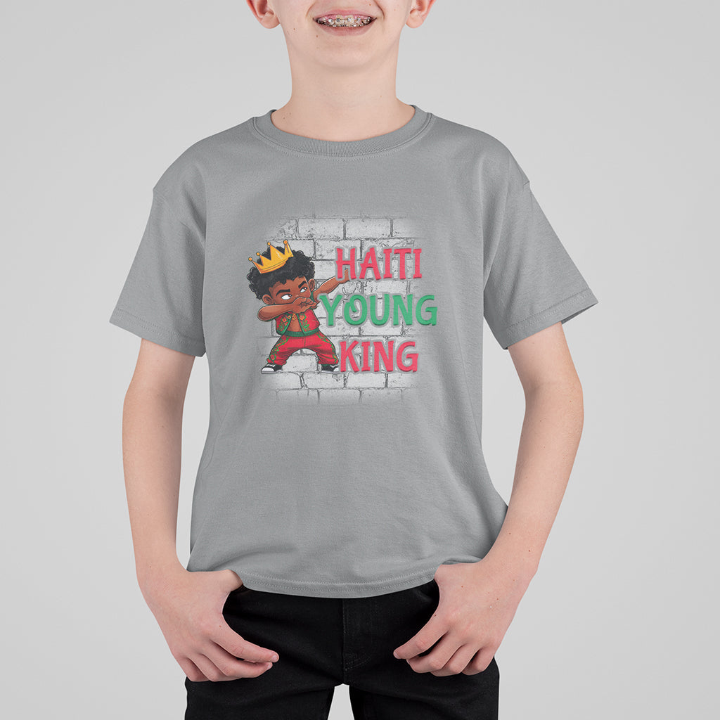 Haiti Young King Haitian Black Boys Kids T Shirt For Kid - Wonder Print Shop