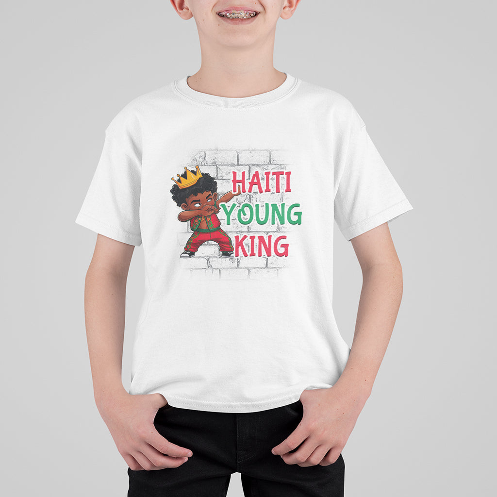 Haiti Young King Haitian Black Boys Kids T Shirt For Kid - Wonder Print Shop