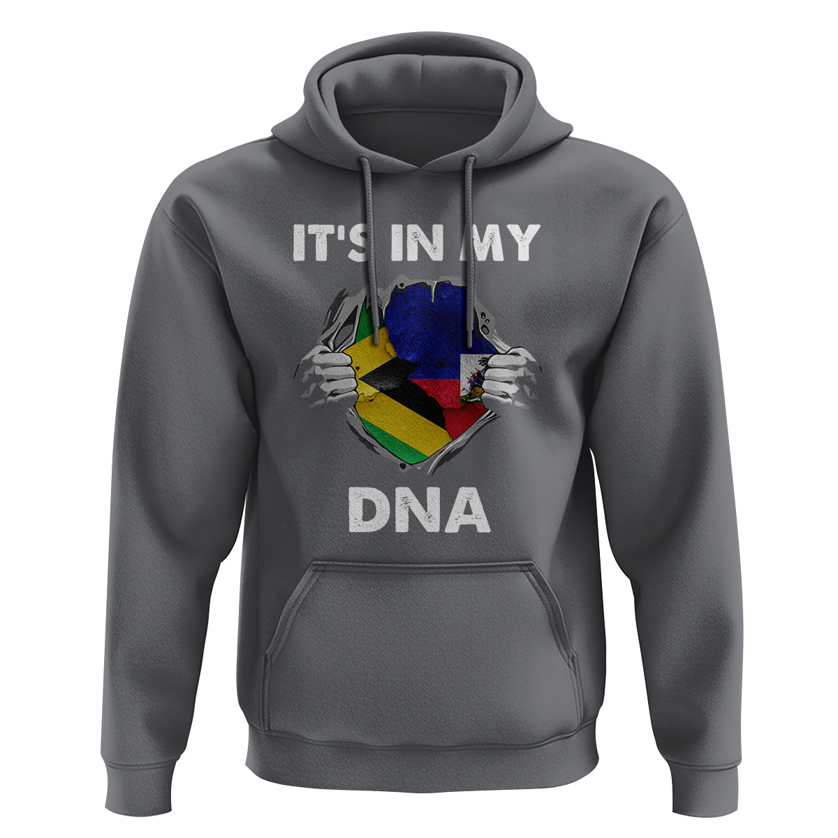 Haitian Jamaican Hoodie It's In My DNA - Wonder Print Shop