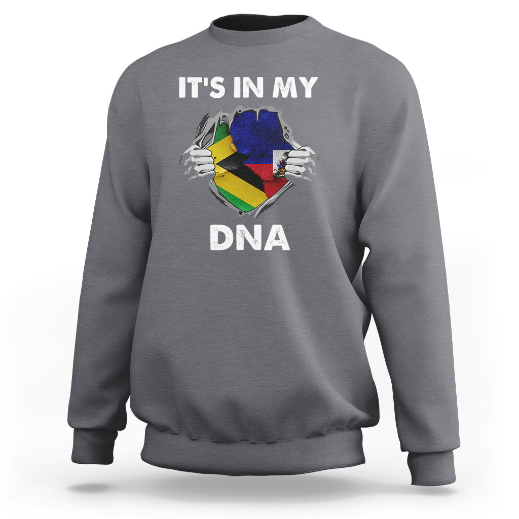 Haitian Jamaican Sweatshirt It's In My DNA - Wonder Print Shop