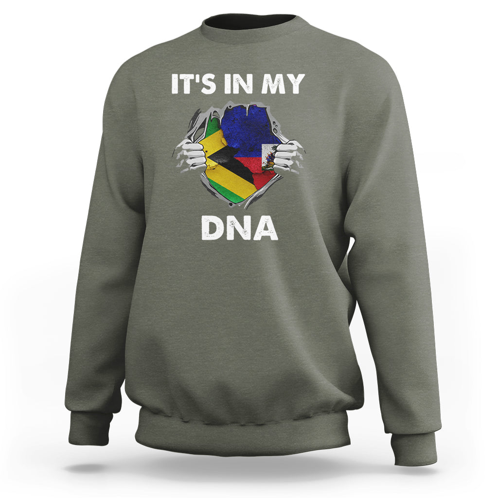 Haitian Jamaican Sweatshirt It's In My DNA - Wonder Print Shop