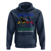 Haitian Jamaican Hoodie The Best Of Both Worlds Butterfly Haiti Jamaica Flag - Wonder Print Shop