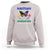 Haitian Jamaican Sweatshirt The Best Of Both Worlds Butterfly Haiti Jamaica Flag - Wonder Print Shop