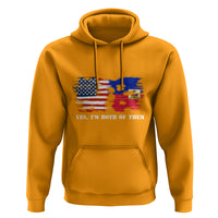 Haitian American Hoodie Yes I'm Both Of Them USA Haiti Flag Shirt - Wonder Print Shop