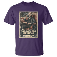 Funny George Washington T Shirt Too Cool For British Rule 4th Of July - Wonder Print Shop