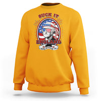 Funny George Washington Sweatshirt Suck It England 1776 4th Of July - Wonder Print Shop