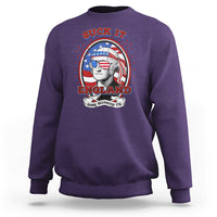 Funny George Washington Sweatshirt Suck It England 1776 4th Of July - Wonder Print Shop
