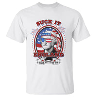 Funny George Washington T Shirt Suck It England 1776 4th Of July - Wonder Print Shop