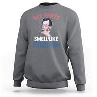 Funny Abraham Lincoln Sweatshirt My Farts Smell Like Freedom 4th Of July - Wonder Print Shop