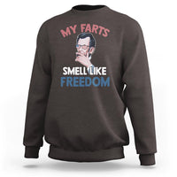 Funny Abraham Lincoln Sweatshirt My Farts Smell Like Freedom 4th Of July - Wonder Print Shop