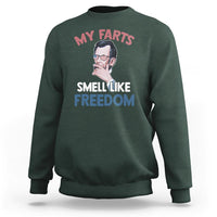 Funny Abraham Lincoln Sweatshirt My Farts Smell Like Freedom 4th Of July - Wonder Print Shop