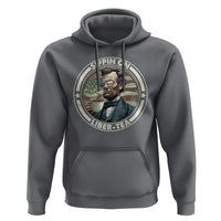 Funny Abraham Lincoln Hoodie Sippin On Liber-Tea Drinking Tea 4th Of July - Wonder Print Shop