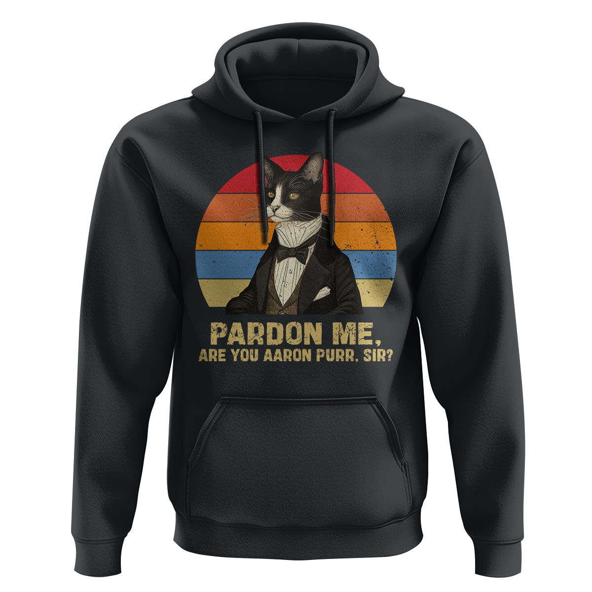 Alexander Hamilton Cat Hoodie Pardon Me, Are You Arron Purr Sir - Wonder Print Shop