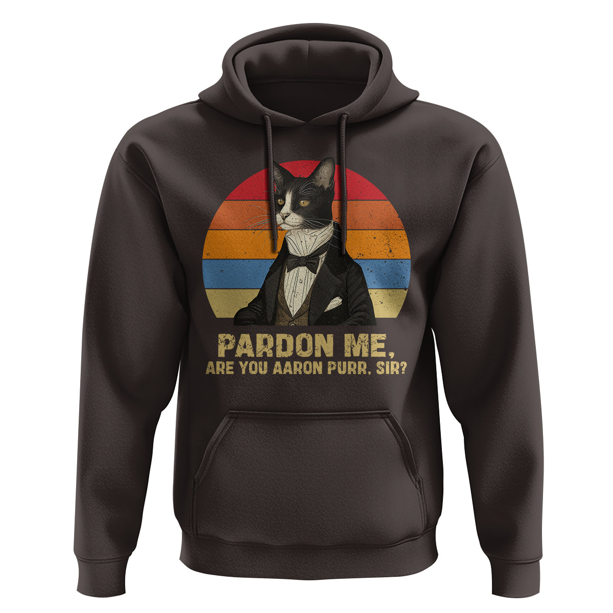 Alexander Hamilton Cat Hoodie Pardon Me, Are You Arron Purr Sir - Wonder Print Shop