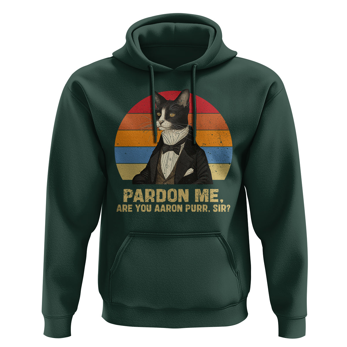 Alexander Hamilton Cat Hoodie Pardon Me, Are You Arron Purr Sir - Wonder Print Shop