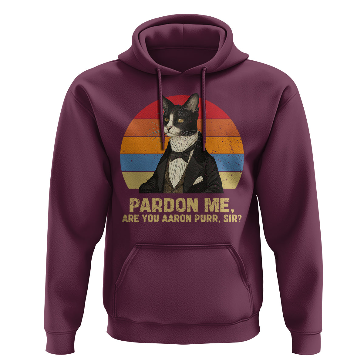 Alexander Hamilton Cat Hoodie Pardon Me, Are You Arron Purr Sir - Wonder Print Shop
