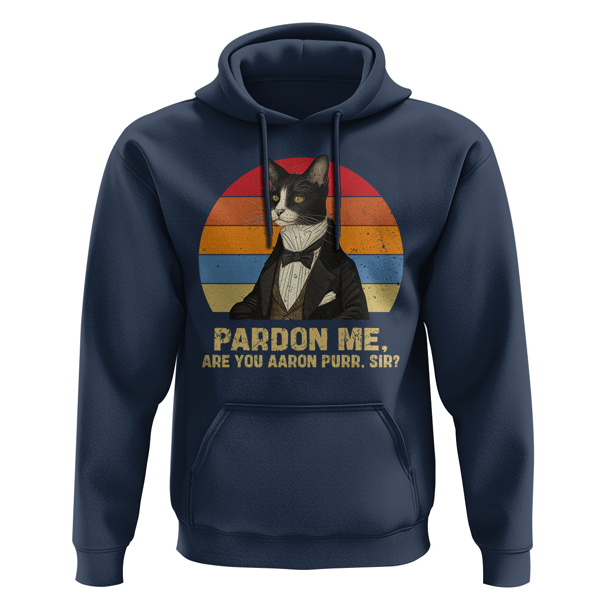 Alexander Hamilton Cat Hoodie Pardon Me, Are You Arron Purr Sir - Wonder Print Shop