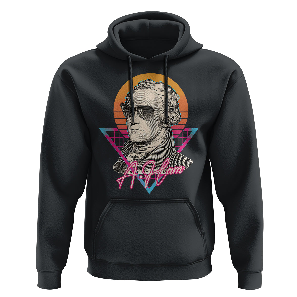 Alexander Hamilton Cool A. Ham Vaporwave Hoodie - Wonder Print Shop