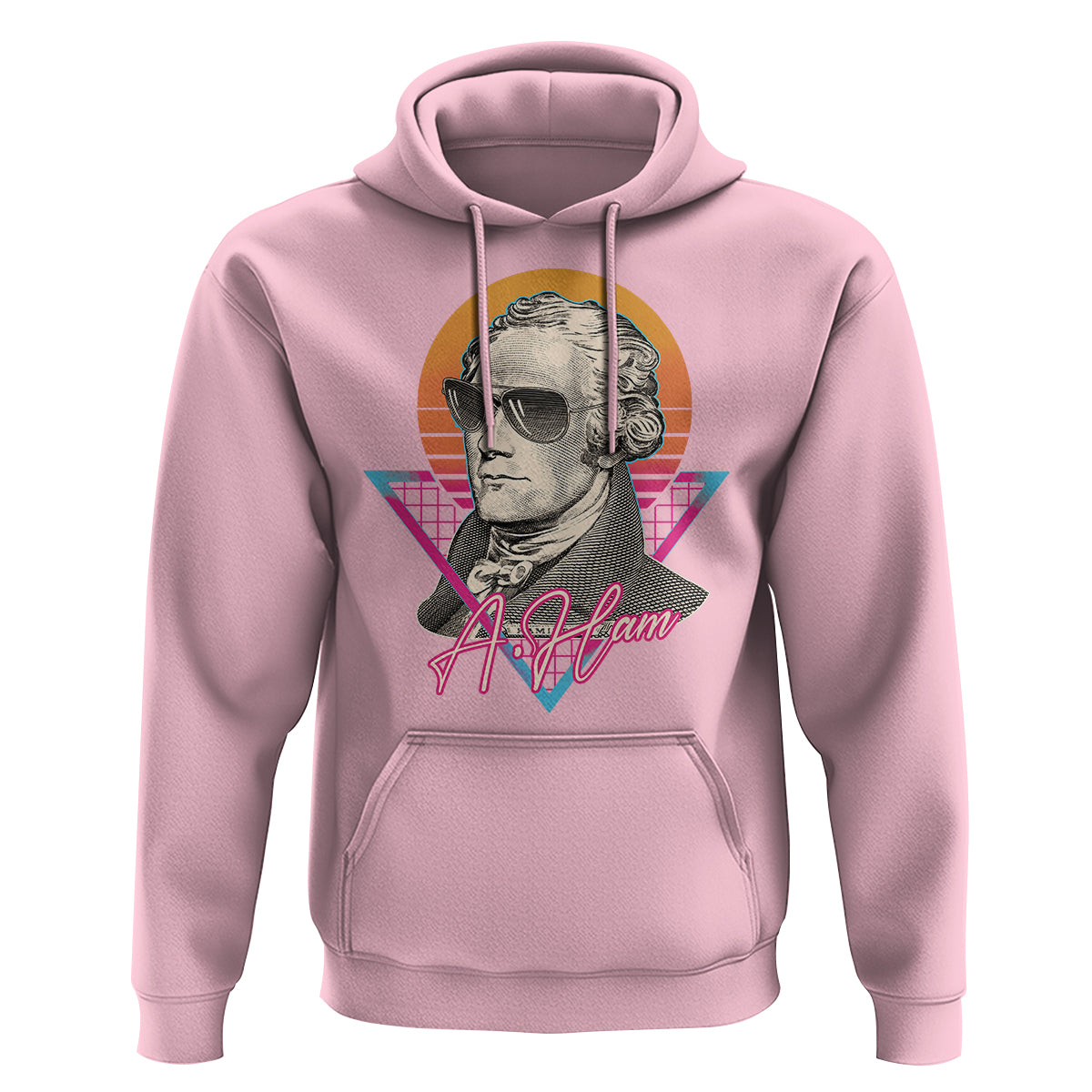 Alexander Hamilton Cool A. Ham Vaporwave Hoodie - Wonder Print Shop